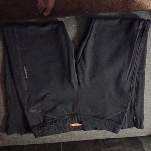 Merell black straight leg ankle zip pant